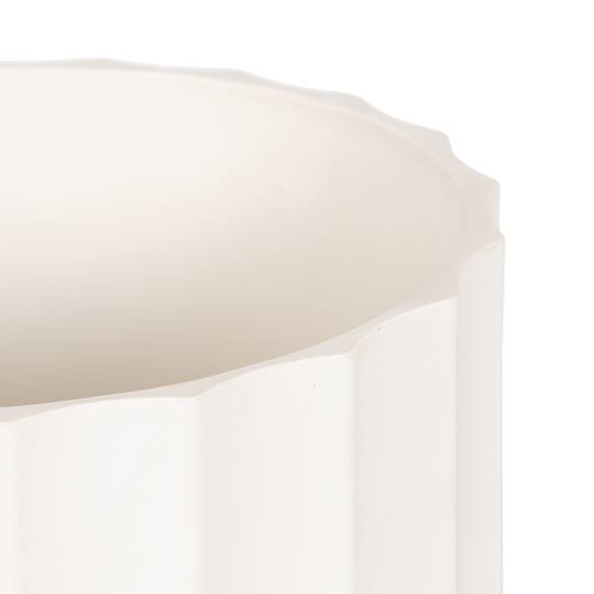 Kate and Laurel 5ft. Green Oliveira Faux Olive Tree with White Planter